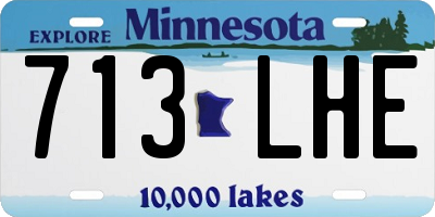 MN license plate 713LHE