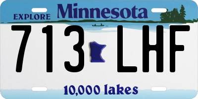 MN license plate 713LHF