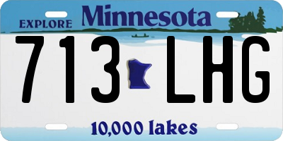 MN license plate 713LHG