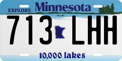 MN license plate 713LHH