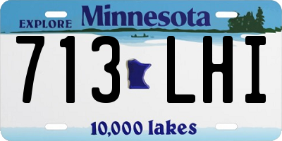 MN license plate 713LHI