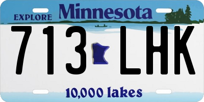 MN license plate 713LHK