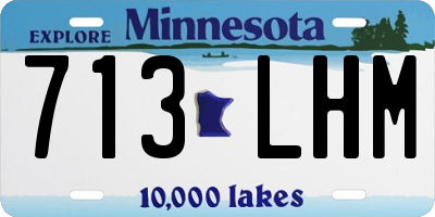 MN license plate 713LHM