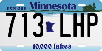 MN license plate 713LHP