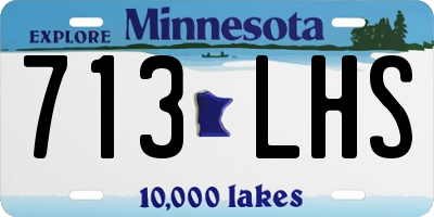 MN license plate 713LHS
