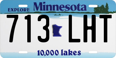 MN license plate 713LHT