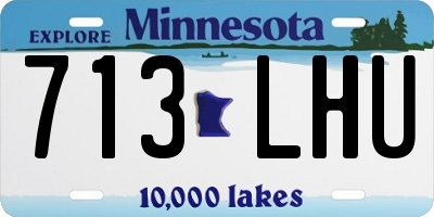 MN license plate 713LHU
