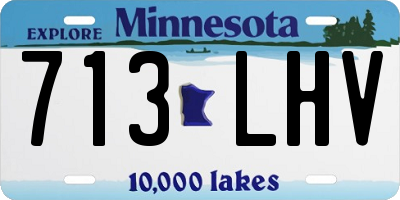 MN license plate 713LHV