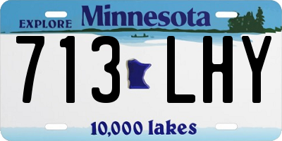 MN license plate 713LHY