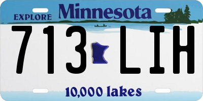 MN license plate 713LIH