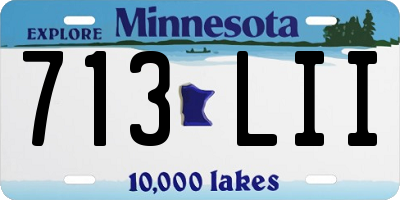 MN license plate 713LII