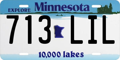 MN license plate 713LIL