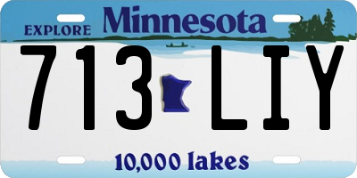 MN license plate 713LIY