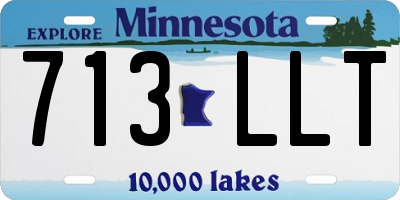 MN license plate 713LLT