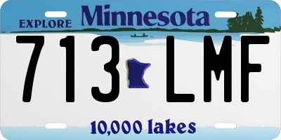 MN license plate 713LMF