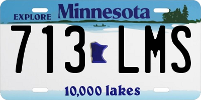 MN license plate 713LMS