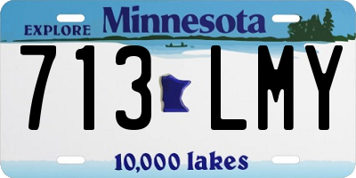 MN license plate 713LMY