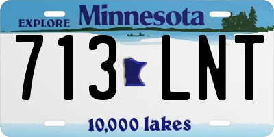 MN license plate 713LNT