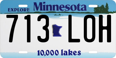 MN license plate 713LOH