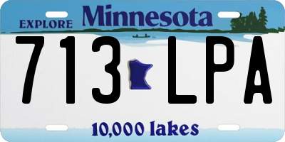 MN license plate 713LPA