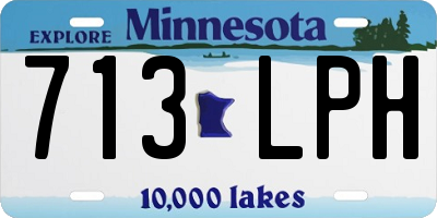 MN license plate 713LPH