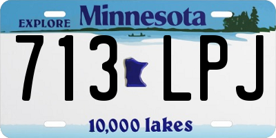 MN license plate 713LPJ