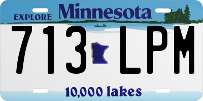 MN license plate 713LPM