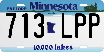 MN license plate 713LPP