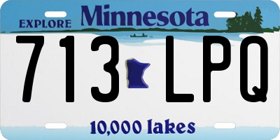 MN license plate 713LPQ