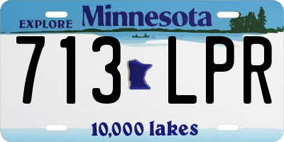 MN license plate 713LPR
