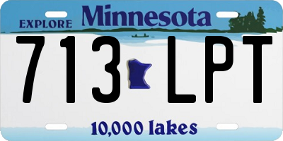 MN license plate 713LPT