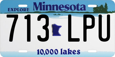 MN license plate 713LPU