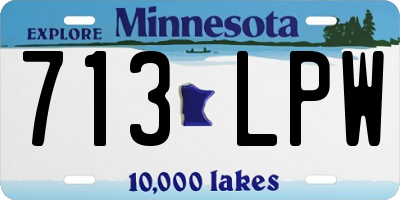 MN license plate 713LPW