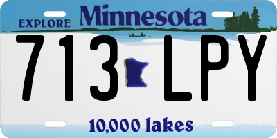 MN license plate 713LPY