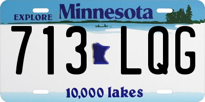 MN license plate 713LQG