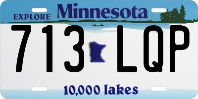 MN license plate 713LQP