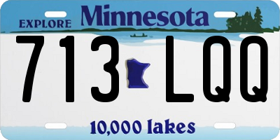MN license plate 713LQQ