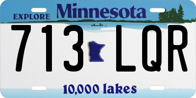 MN license plate 713LQR