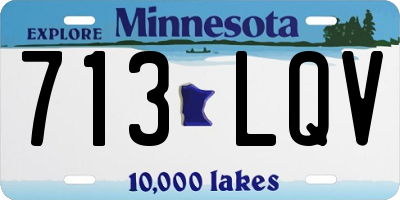 MN license plate 713LQV
