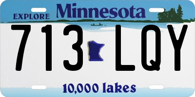 MN license plate 713LQY