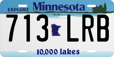 MN license plate 713LRB