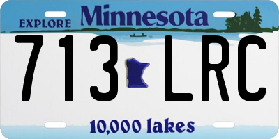 MN license plate 713LRC