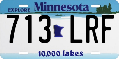 MN license plate 713LRF