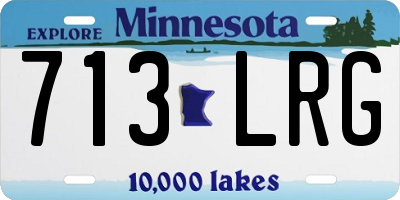MN license plate 713LRG