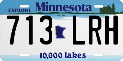MN license plate 713LRH