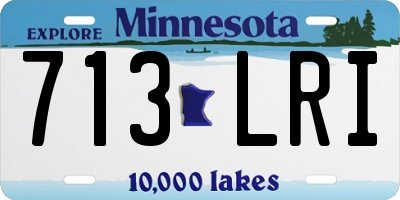 MN license plate 713LRI
