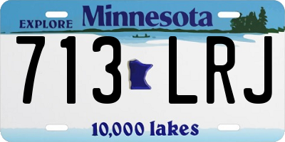MN license plate 713LRJ