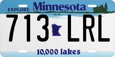 MN license plate 713LRL
