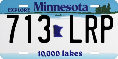 MN license plate 713LRP
