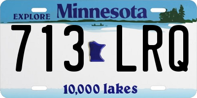 MN license plate 713LRQ